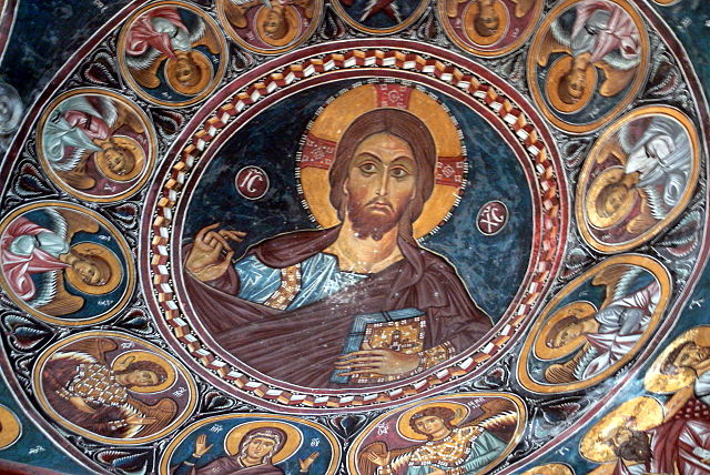 ציור קיר בכנסיית כנסיית פנגיה פורוויטיסה אסינו