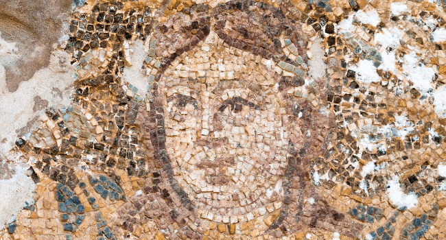 פסיפס של האדס במרחצאות הרומיים בסלמיס, קפריסין