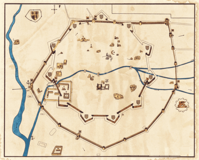 איור של חומות ניקוסיה